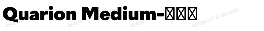 Quarion Medium字体转换